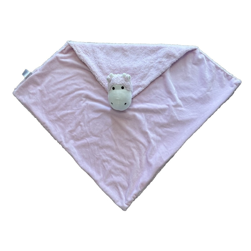 Quiltex Baby blanket Security Large Pink Cow  Giraffe Horns Bull 30x30